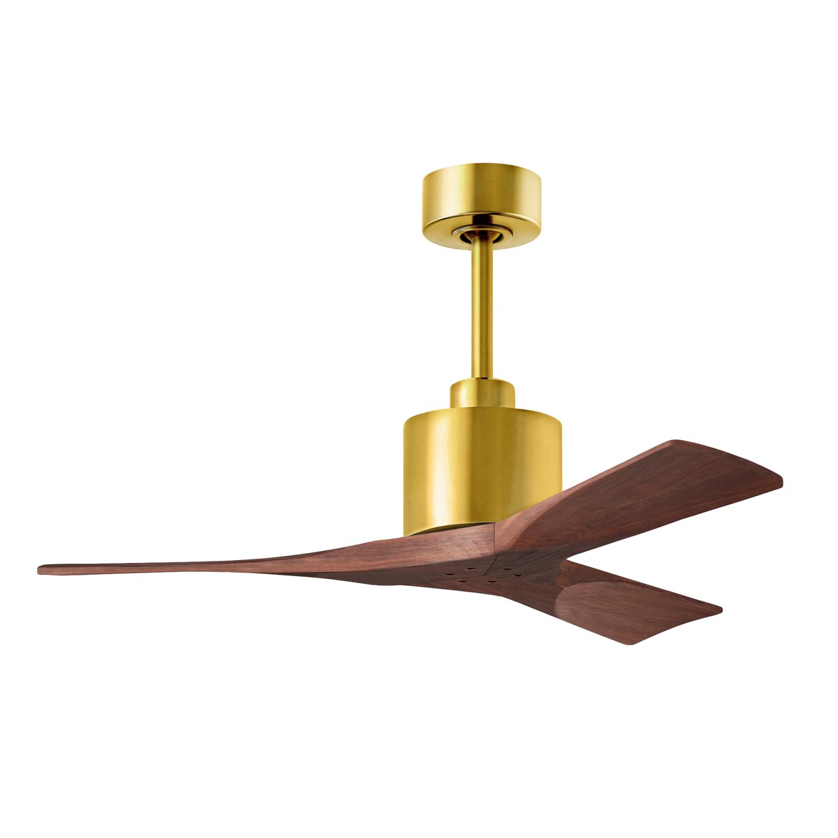 Nan - 42" Ceiling Fan - Brushed Brass Finish -Matte Black Blades