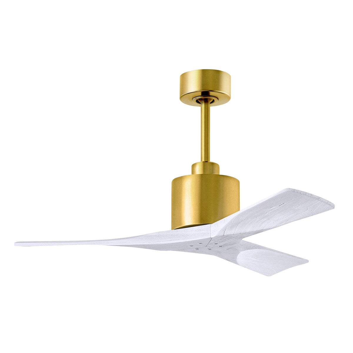 Nan - 42" Ceiling Fan - Brushed Brass Finish -Matte Black Blades