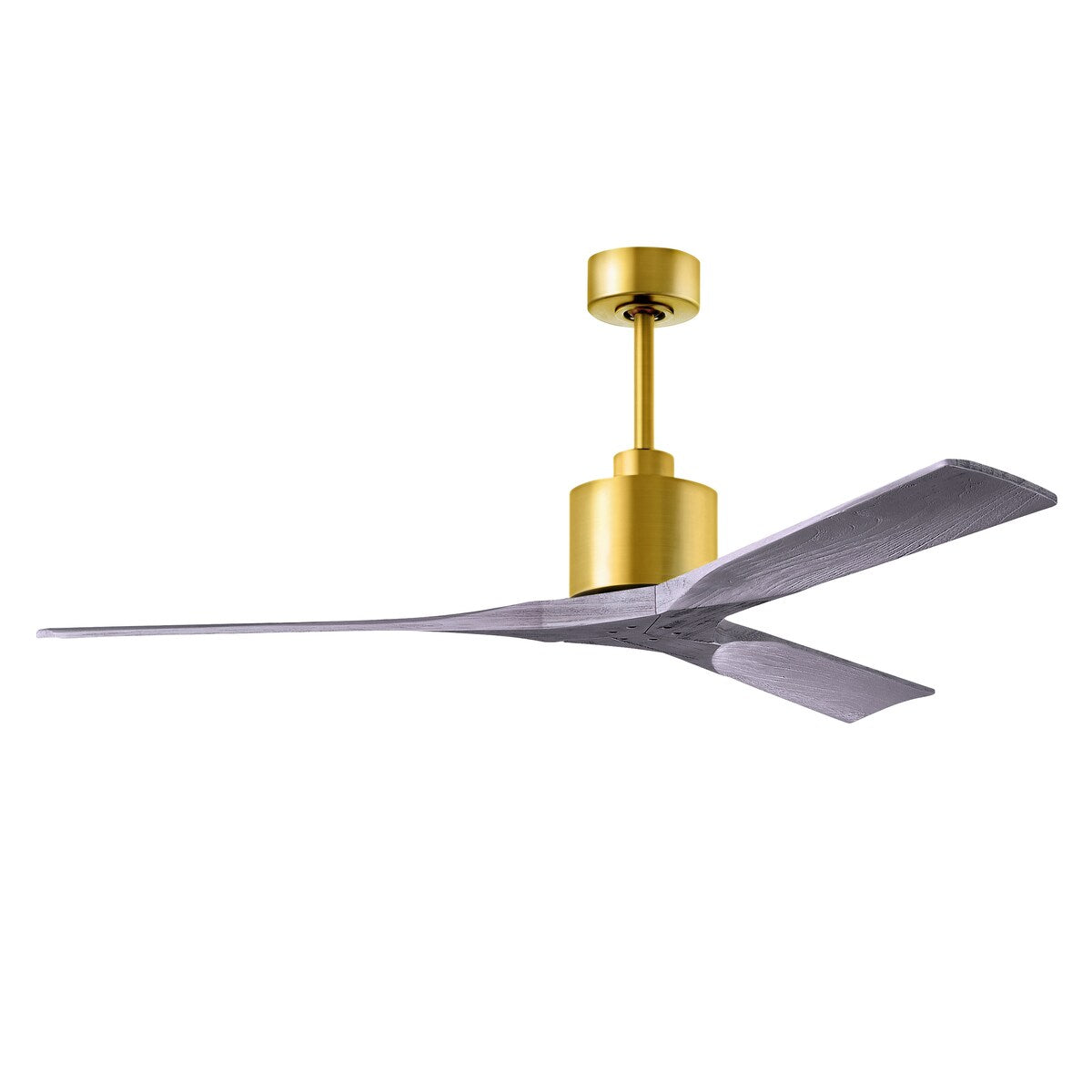 Nan - 42" Ceiling Fan - Brushed Brass Finish -Matte Black Blades