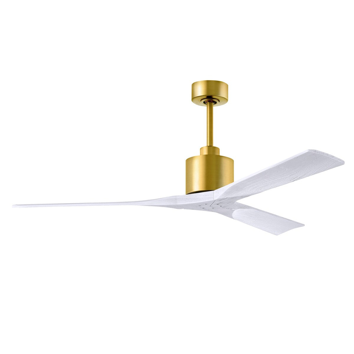 Nan - 42" Ceiling Fan - Brushed Brass Finish -Matte Black Blades