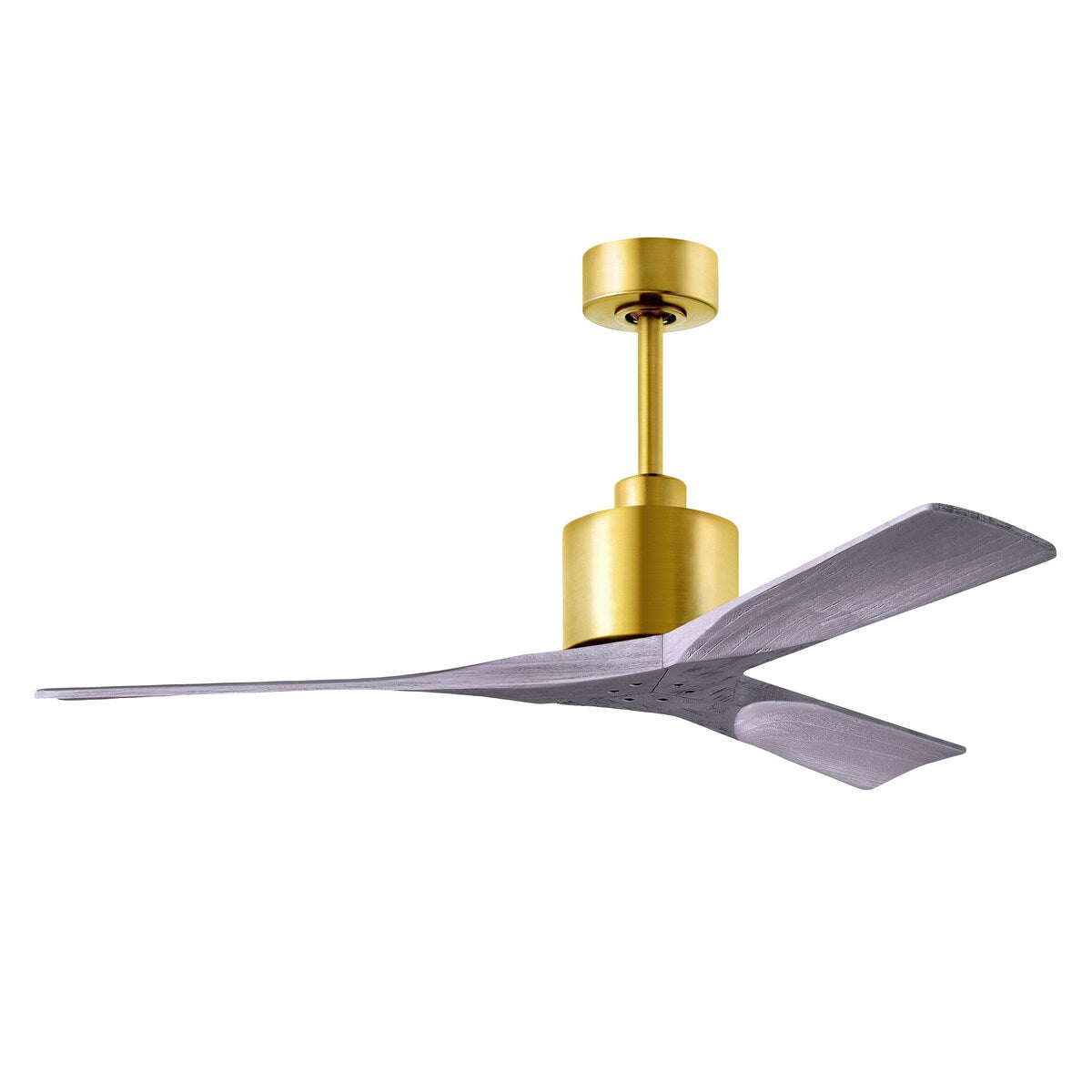 Nan - 42" Ceiling Fan - Brushed Brass Finish -Matte Black Blades