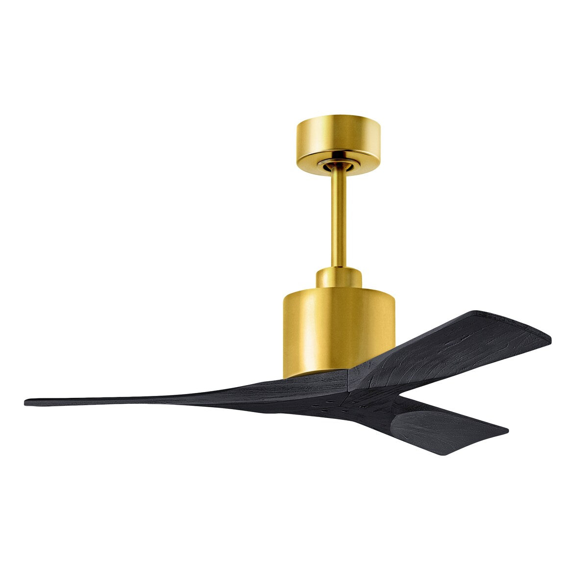 Nan - 42" Ceiling Fan - Brushed Brass Finish -Matte Black Blades