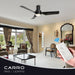 Nantes 44-inch Indoor Ceiling Fan with Remote,Dimmable LED Light Kit and Reversible DC Motor - N/A