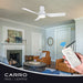 Nantes 44-inch Indoor Ceiling Fan with Remote,Dimmable LED Light Kit and Reversible DC Motor - N/A