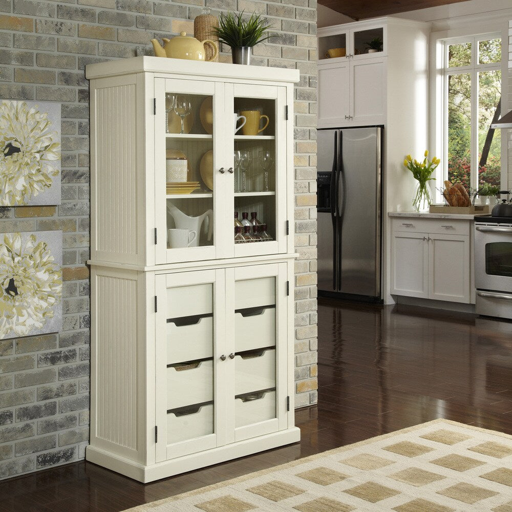 Nantucket Distressed China Pantry by Home Styles Overstock