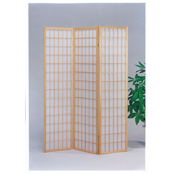 Naomi Natural Wood 3-panel Wooden Screen