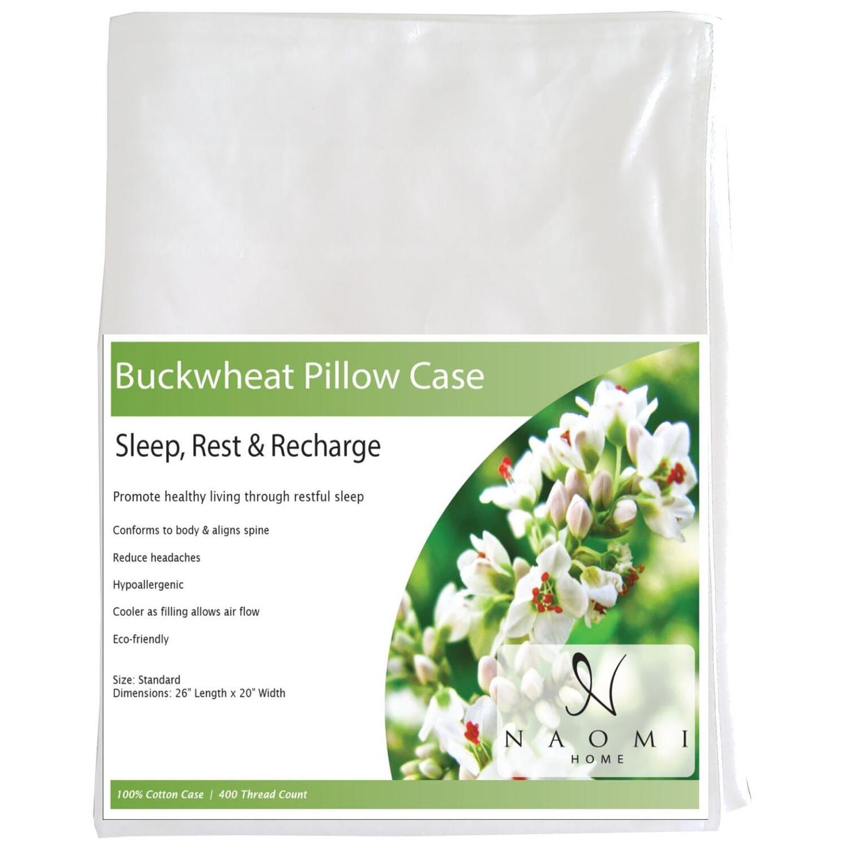 Home Imports EmporiumCotton Pillow Case for Buckwheat Pillows