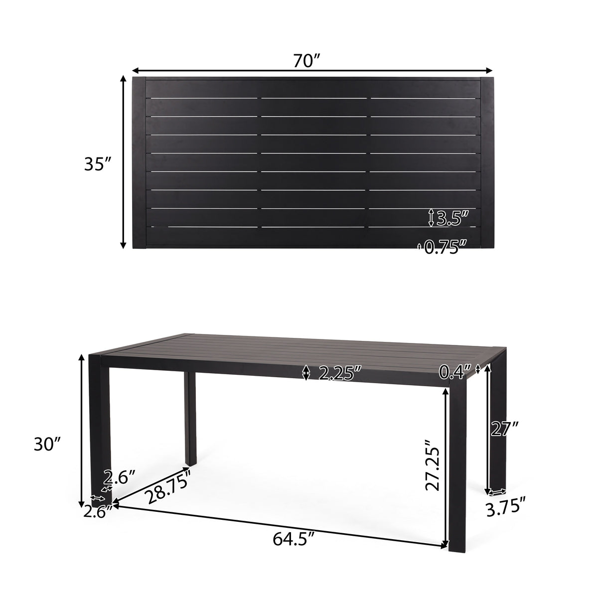 Naop Outdoor Mesh and Aluminum 7 Piece Dining Set by Christopher Knight Home