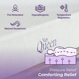 NapQueen Bamboo Charcoal 12'' Memory Foam Mattress
