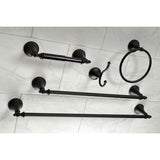 Kingston Brass Naples 18-Inch and 24-Inch Towel Bar Bathroom Accessory Set in Black