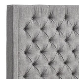 Naples Wingback Button Tufted Tall Headboard Platform Bed by iNSPIRE Q Artisan