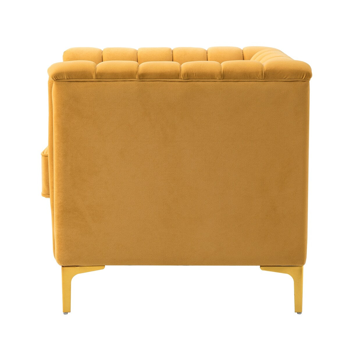 Narciso 31.9" Wide Arm Chair with Channel-tufted Design