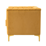 Narciso 31.9" Wide Arm Chair with Channel-tufted Design