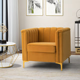 Narciso 31.9" Wide Arm Chair with Channel-tufted Design