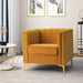 Narciso 31.9" Wide Arm Chair with Channel-tufted Design