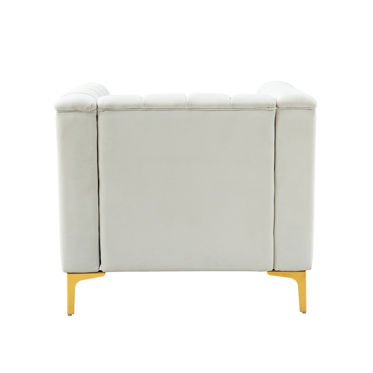 Narciso 31.9" Wide Arm Chair with Channel-tufted Design