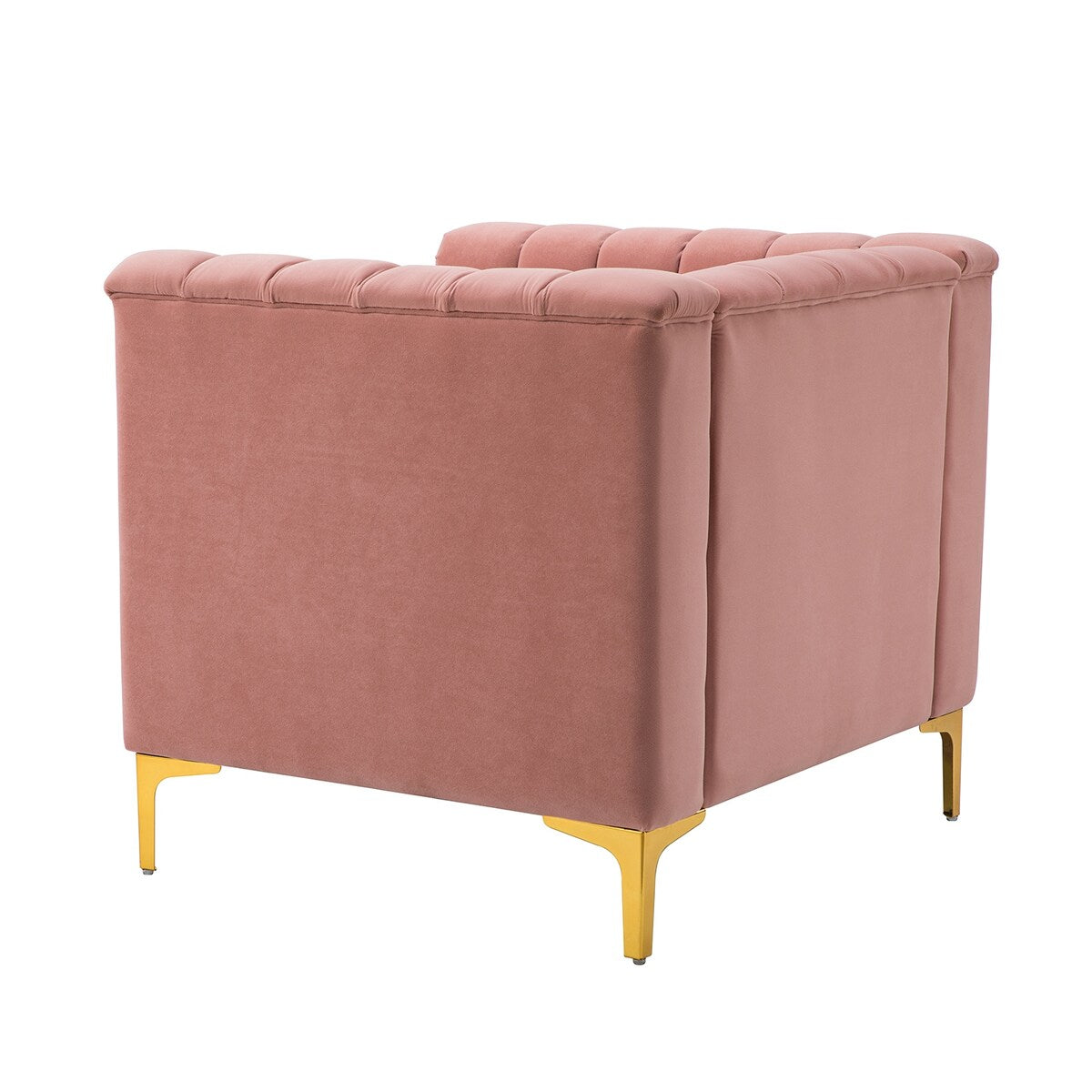 Narciso 31.9" Wide Arm Chair with Channel-tufted Design