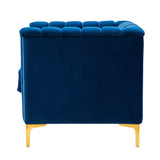 Narciso 31.9" Wide Arm Chair with Channel-tufted Design