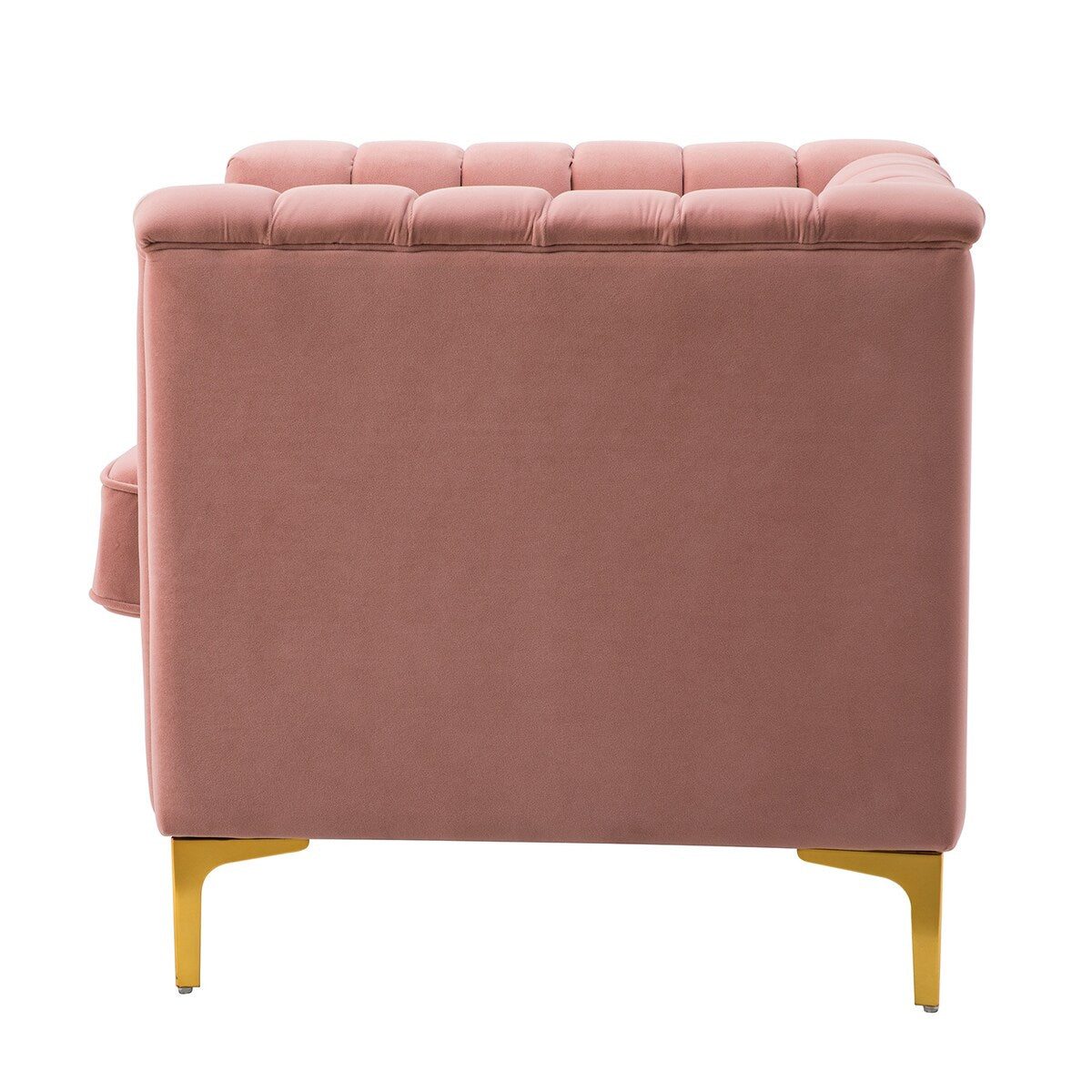 Narciso 31.9" Wide Arm Chair with Channel-tufted Design