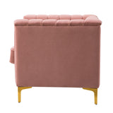 Narciso 31.9" Wide Arm Chair with Channel-tufted Design