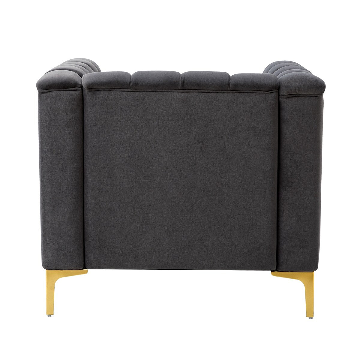 Narciso 31.9" Wide Arm Chair with Channel-tufted Design