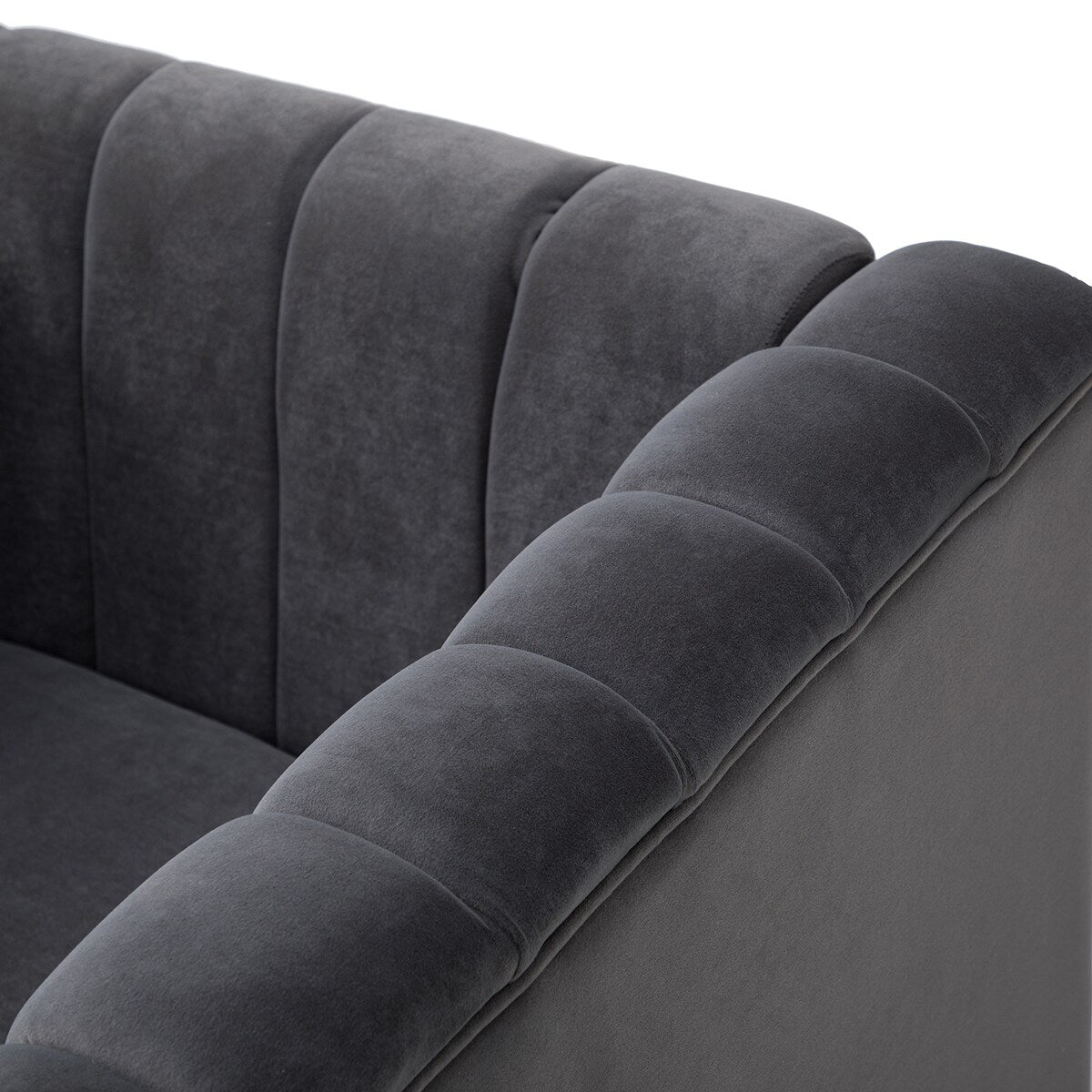 Narciso 31.9" Wide Arm Chair with Channel-tufted Design