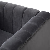 Narciso 31.9" Wide Arm Chair with Channel-tufted Design