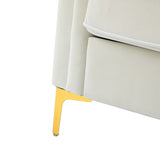 Narciso 31.9" Wide Arm Chair with Channel-tufted Design