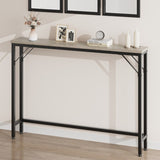 Narrow single-layer sofa back table
