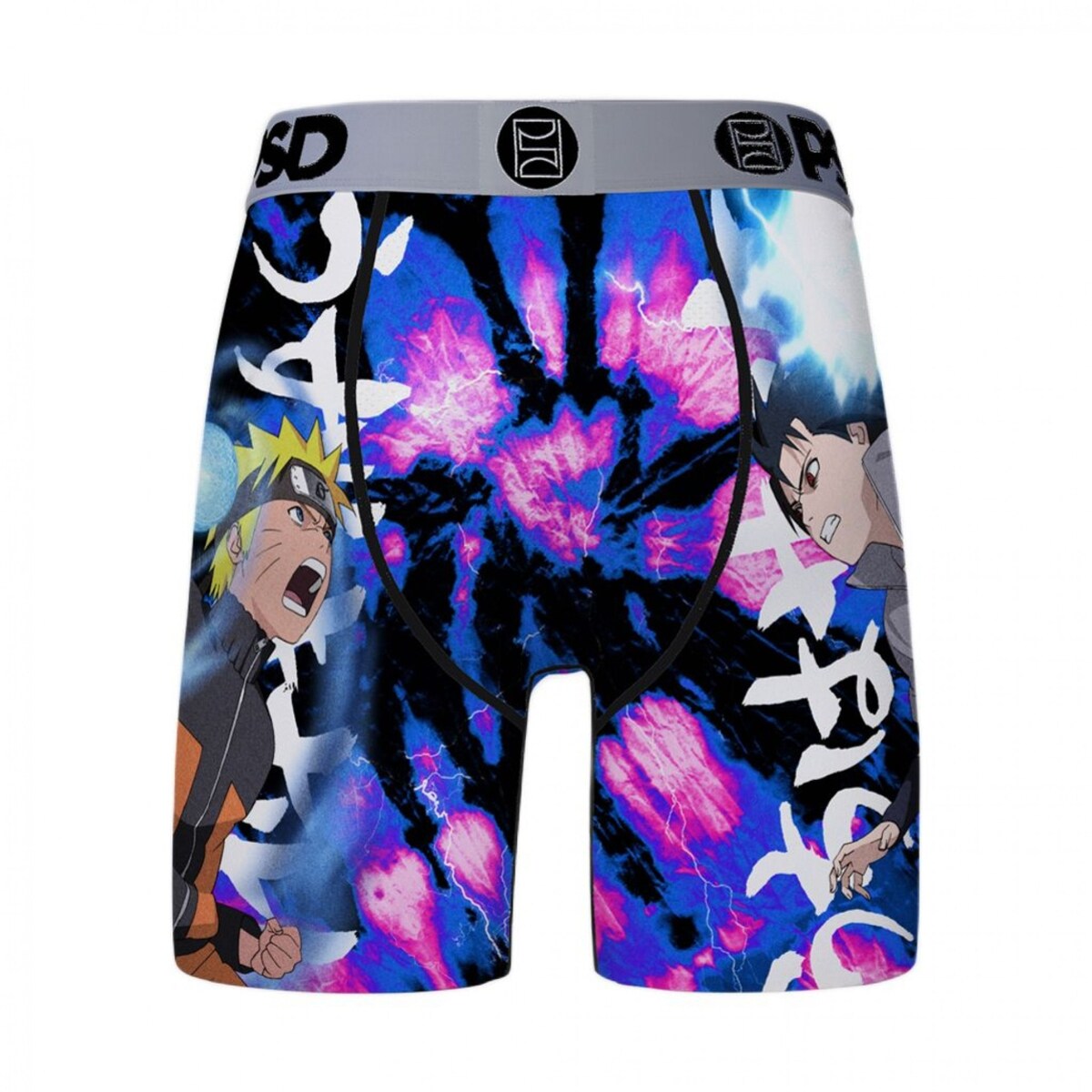 Naruto Vs. Sasuke TieDye Psd Boxer Briefs