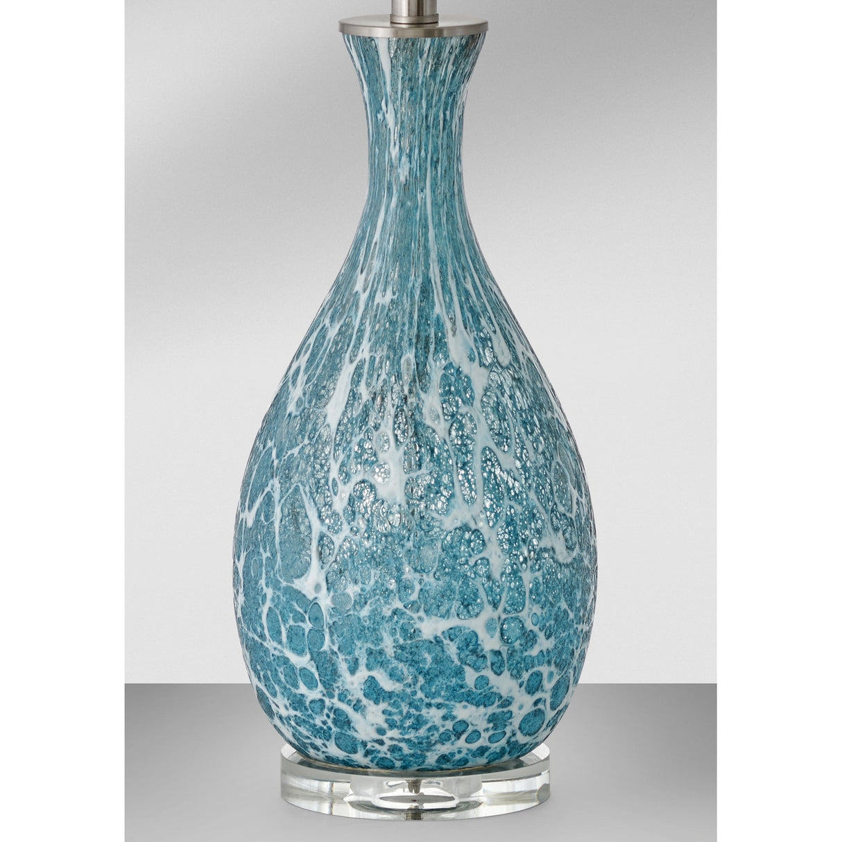 Nastrino 30 inch Blue & White Glass Table Lamp