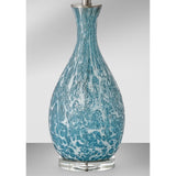 Nastrino 30 inch Blue & White Glass Table Lamp