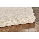 Natal Modern Floral Paisley Rug, Celestial Blue/Ivory, Area Rug