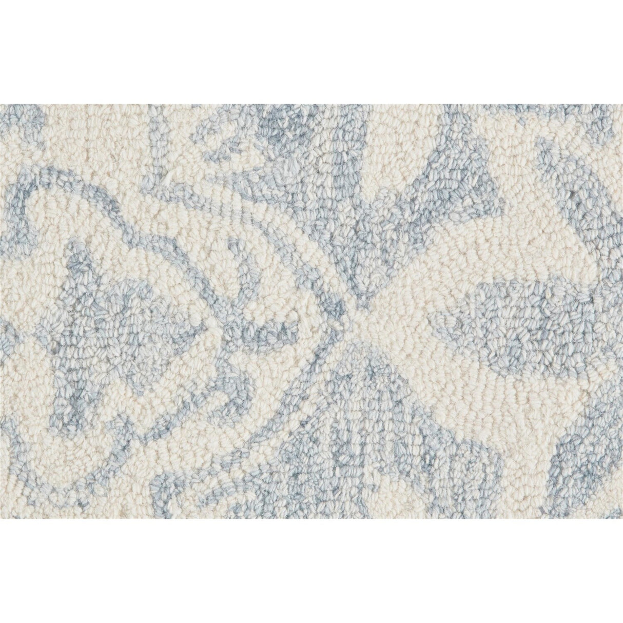 Natal Modern Floral Paisley Rug, Celestial Blue/Ivory, Area Rug