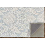 Natal Modern Floral Paisley Rug, Celestial Blue/Ivory, Area Rug