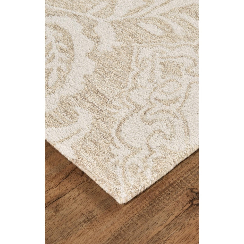 Natal Modern Floral Paisley Rug, Celestial Blue/Ivory, Area Rug