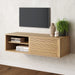 Nathan James Monroe Floating TV Stand, Wall Mount TV Console with Storage, Modern Media Cabinet