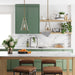 Nathan James Olton Pendant Lighting with Glass Shade, Adjustable Chain