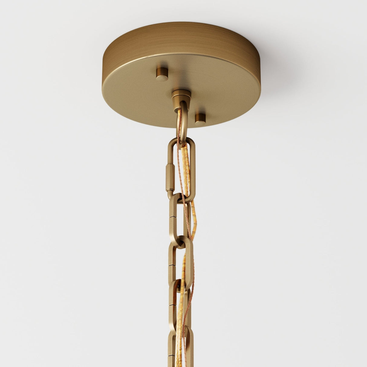 Nathan James Olton Pendant Lighting with Glass Shade, Adjustable Chain