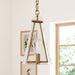 Nathan James Olton Pendant Lighting with Glass Shade, Adjustable Chain