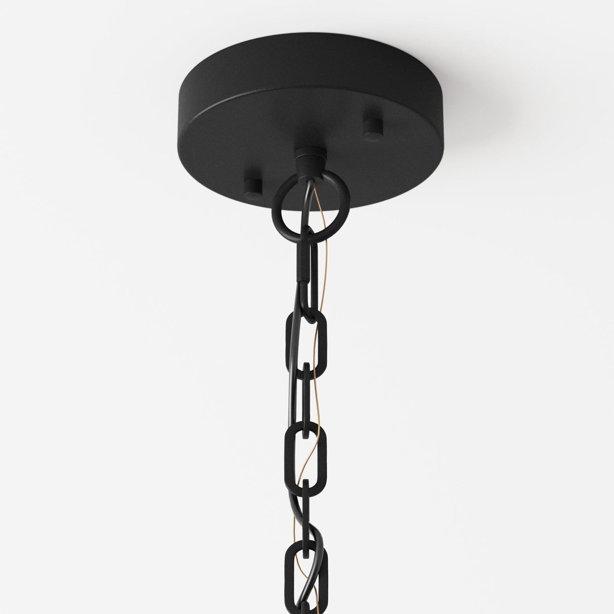 Nathan James Olton Pendant Lighting with Glass Shade, Adjustable Chain