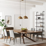 Nathan James Percy Modern 2-Light Pendant Island Light Fixture, Hanging Lights with Metal Shade and Adjustable Cord