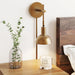 Nathan James Tamlin Wall Mounted Armed Sconce 1-Light Fixture with Plugin and On/Off Switch