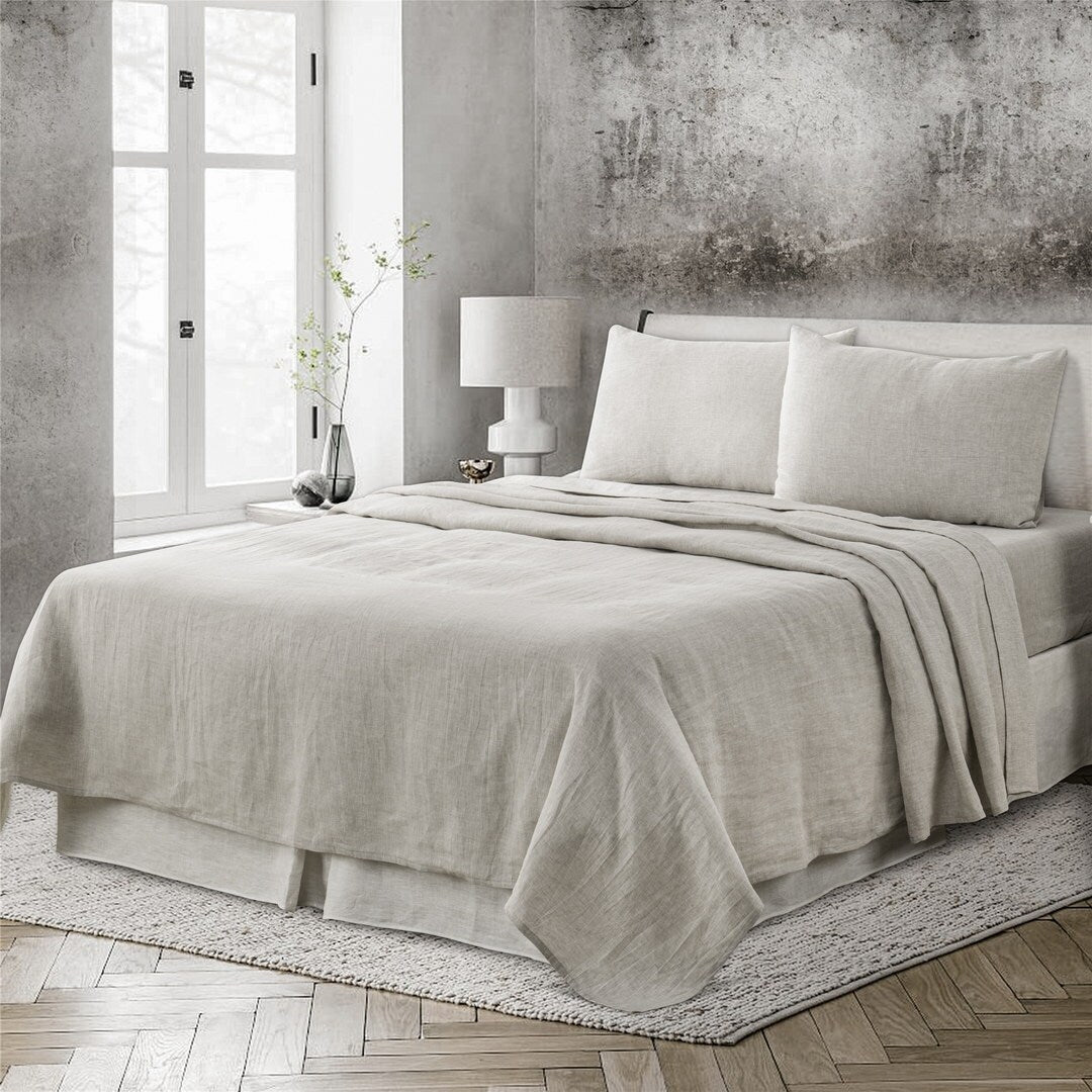Native Linum Linen Flat Sheet Twin Size 1 Pc