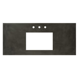 NativeStone Concrete Vanity Top - Rectangle Sink Cutout with 8" Widespread Faucet Holes (Top Only)