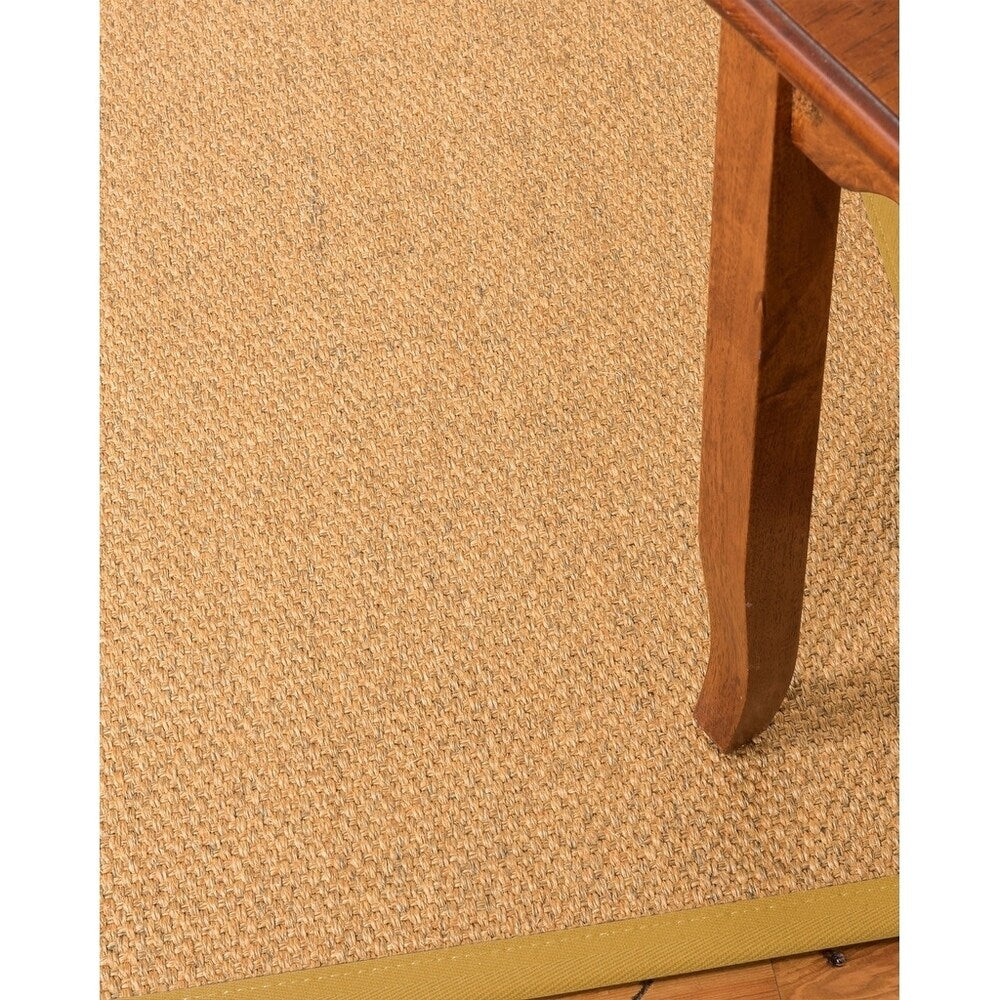 Natural Area Rugs, 10' Square, 100% Natural Fiber Avondale, Sisal Beige,Handmade,Tan Extra Wide Border - 10' x 10' Square