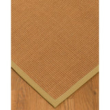 Natural Area Rugs 100%, Natural Fiber Handmade Aston, Gold Sisal Rug, Sage Border - 8' x 10'