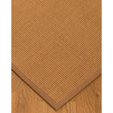Natural Area Rugs 100%, Natural Fiber Handmade Aston, Gold Sisal Rug, Sienna Border - 2'9" x 9'