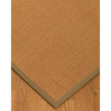 Natural Area Rugs 100%, Natural Fiber Handmade Aston, Gold Sisal Rug, Squirrel Border - 5' x 7'