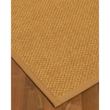 Natural Area Rugs 100%, Natural Fiber Handmade Basket Weave Amalfi, Gold/Multi Sisal Rug, Khaki Border - 12' x 15'